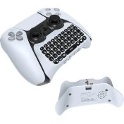 Resim Beyaz-ps5 Denetleyici Kablosuz Sohbet Edilebilir Ses Bluetooth Klavye Dahili Hoparlör Playstation 5 Gamepad Aksesuarları İçin Uygun 