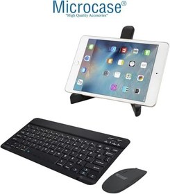 Resim Microcase Poco Pad 12.1 inch Uyumlu Tablet Çanta+Türkçe Bluetooth Klavye +Mouse+ Standı AL4383 Lacivert 