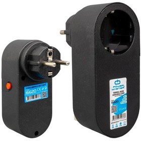 Resim Tekli Siyah Oval Kasa Termal Akım Korumalı Priz 10a-2500w 5042 Diğer 