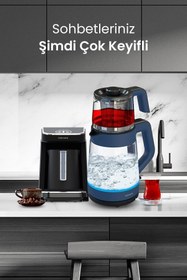 Resim GoldMaster Ege Mavisi Profesyonel Elektrikli Mutfak Çeyiz Seti 2 Li Evlilik Paketi 