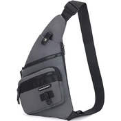 Resim Symbee Erkek Öğrenci Casual Askılı Çanta - Tomshoo Su Geçirmez Oxford Kumaş, 5 Bölmeli Organizasyon, Seyahat-okul-outdoor Kullanıma Uygun Gri Gri 