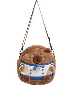 Resim Suntek Tatil Caddesi Için Kadınlar Peluş Kapibara Crossbody Kahverengi 