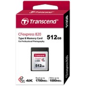 Resim Transcend TS512GCFE820 512 GB CFE820 CFexpress CompactFlash Hafıza Kartı 