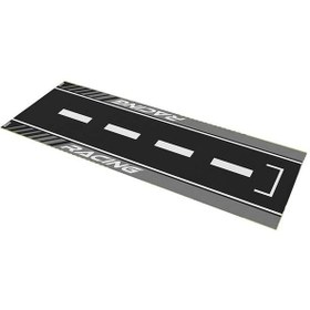 Resim Universal Gri Desenli 80 X 220 Cm Kaydırmaz Motosiklet Halısı 