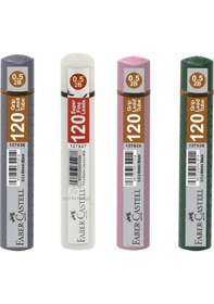 Resim Faber Castell Grip Min 2b 60 MM Kalem Ucu 120'li 0.5 MM 4 Adet Yeni Renkler 
