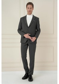 Resim Efor C 694 Slim Fit Füme Spor Ceket Füme 