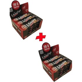 Resim Uniq2go Power Almond Maxibar Protein Bar 65 G - %30 Protein 2 Kutu 24 Adet 