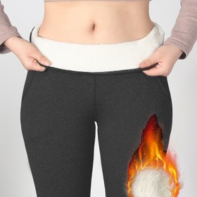 Resim AB Mesh Tabanlı Pantolon, Kışlık Polar Astarlı Kalın Cepli Spor Isıtıcı Şalvar 