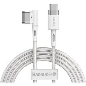 Resim Baseus Zinc Manyetik L Uçlu 60 W Apple Uyumlu MacBook Hızlı Şarj Güç Kablosu 2 M 