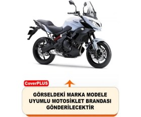 Resim Schwer Kawasaki Kle 650 Versys Reflektörlü Siyah-Gri Branda,motosiklet Brandası,motor Branda Motor Örtüsü (Güvenlik Kilidi ve Bağlantı Tokalı) 