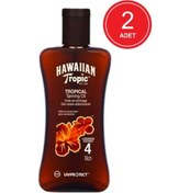 Resim Hawaiian Tropic Hindistan Cevizi Özlü SPF 4 Bronzlaştırıcı Yağ 2 x 200 ML 