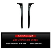 Resim Lumaworld Piano Black Golf 7 High Rline Yan Kapak Kanat Spoiler Modifiye Tuning 