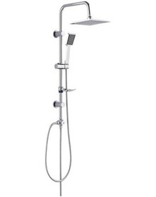 Resim Tema Rain Krom Tepe Duş Seti Krom 