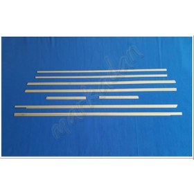 Resim Mercedes Vito W639 Kısa Şasi Krom Cam Çıtası 2004-2014 8 Parça Paslanmaz Çelik 