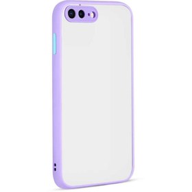 Resim Teleplus Apple iPhone 7 Plus Kılıf Hux Kamera Korumalı Silikon Mor 