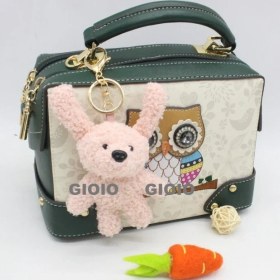 Resim Silver1 Yeni Iyi Şanslar Maskot Peluş Bebek Kolye Sevimli Küçük Ejderha Karikatür Bebek Çanta Çekicilik Anahtarlık Küçük Kolye (Yurt Dışından) 