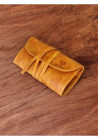 Resim Tütün Kesesi Cüzdan Tütün Çantası Tütünlük Case %100 Gerçek Deri 