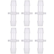 Resim Aubyhe Gc1016 Tipi Silikon Boru Bağlantı Elemanı, Plastik Düz Bağlayıcı, 6 Adet, Halka/ Silikon Borular İçin Uygun 
