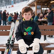 Resim Erkek Çocuklar için Termal Kayak Eldivenleri - Sevimli Ayı Pençesi ve Kalp Bilek Kayışı - Kayak, Snowboard, Kar Oyunları için Kış Spor Eldivenleri - Noel ve Yılbaşı Kıyafetleri için Sıcak Soğuk Hava Eldivenleri (Siyah, Beyaz, Kahverengi) - 3-12 Yaş için İdeal - Sevimli Ayı Nakışı, Yumuşak ve Rahat, Açık Hava Aktiviteleri, Kışlık Kıyafetler ve Günlük Kullanım için Mükemmel - Dayanıklı ve Şık Erkek Çocuk Modası, Kayak Eldivenleri, Kış Eldivenleri, Kış Aksesuarları, Kar 