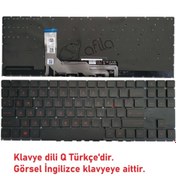 Resim HP Omen 15-ek1012nt 4h0j0ea Notebook Klavye Siyah Tr Işıklı / Kırmızı 