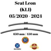 Resim Seat Leon Kl1 2020 2021 2022 2023 2024 Uyumlu Ön Cam Muz Tipi Silecek Süpürgesi Seti 650/450mm Silbak 