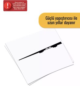 Resim Genel Markalar Klozetteki Gizemli Gözler Sticker Oto Motor Laptop Duvar Folyo Sticker 90x9 cm 