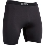 Resim Decathlon Kipsta Yetişkin Siyah Taytlı Şort - Keepcomfort 100 - Futbol 