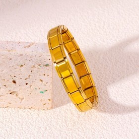 Resim 1pc 9mm Geniş İtalyan Mücevher Kolye, Moda Paslanmaz Çelik Esnek Bileklik, Yüksek Kaliteli DIY Takı Yapım Aksesuarı 