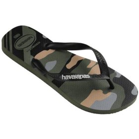 Resim Havaianas Top Camu Green Oliveblack Koyu Yeşil Erkek Terlik 
