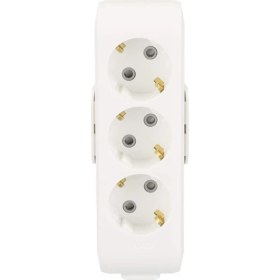 Resim Mutlusan Ri-Tech Üçlü 3 Lü Topraklı Çocuk Korumalı Priz Klemensli 