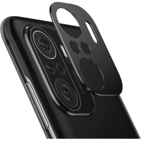 Resim Microcase Xiaomi Mi 11I Kamera Lens Koruma Halkası - Kapalı Tasarım Siyah 