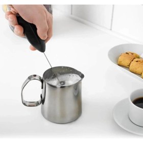 Resim Yumurcak Shop® El Çırpıcısı Pilli Mini Portatif Mutfak Mikseri Köpürtme Aleti 