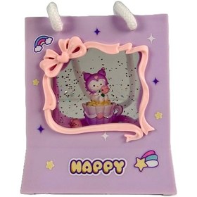 Resim Kar Küresi Yeni Yıl Yılbaşı Hediyelik Plastik Alışveriş Poşeti Llm-hdy0048 