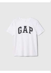 Resim Gap 708370003 V-bas Ss Logo Tee Erkek Çocuk Tişört Beyaz 