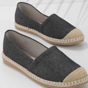 Resim Bambi Siyah Kırçıllı Kadın Espadril K01125010018 