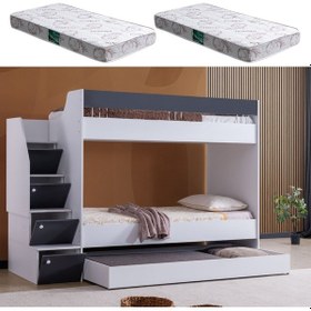 Resim Ranza, Martin Yavrulu Ranza - Antrasit 2 Adet Comfort Yatak 240 CM 