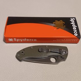 Resim Spyderco Tenacious Düz Bıçaklı Yeşil Katlanır Bıçak 