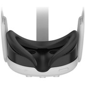 Resim Pazly Wolmtt Meta Quest 3 Vr Silikon Göz Maskesi Ter Önleyici Kapak - Siyah, Ter Yalıtımı Siyah 