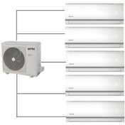 Resim Airfel 5LMX125N 42000 BTU 1 Dış + 5 İç Ünite (12+12+12+12+12) Duvar Tipi Multi Klima 
