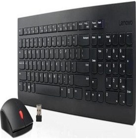 Resim Lenovo Kablosuz Klavye Ve Mouse Siyah 