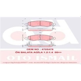 Resim TRW GDB1420 Fren Balatası Ön Agila A 00- / Wagon R 00- 