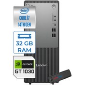 Resim Lenovo Thinkcentre Neo 50T Gen5 Intel Core I7 14700 32GB DDR5 1TB SSD Windows 11 Home Nvidia GT1030 4gb Masaüstü Bilgisayar 103012UAS0GL00H13 