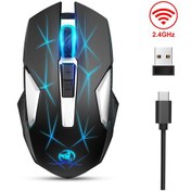Resim Reedark Hxsj T300 Kablosuz Fare - 3 Dpı Ayarı, 600mah Pil, 2.4ghz Bağlantı, Siyah Optik 