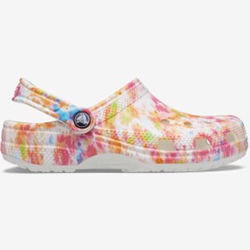 Resim Crocs Classic Tie Dye Graphic Clog Kadın Renkli Terlik 