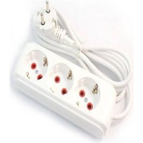 Resim 10 Metre 3'lü Grup Priz Uzatma Ara Kablosu 3x1.5 Ttr Cca 10 M 