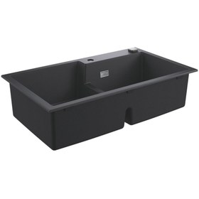 Resim Grohe K500 Kuvars Kompozit Eviye 90 -c 86/50, Granit Siyah Rengi - 31649ap0 