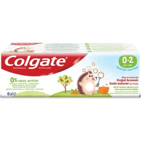Resim Colgate 0-2 Yaş Doğal Meyve Tadında Florürsüz Çocuk Diş Macunu 40 ml 