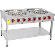 Resim Himaksan Taban Raflı Gazlı Motorlu 2 Li Börek Ocağı 