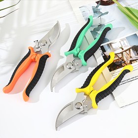Resim Profesyonel Sınıf Paslanmaz Çelik Budama Makası, Ergonomik Kaymaz Saplar & Hassas Taşlama Bıçağı - Meyve Dalları, Dalaklar, Çiçekler için %30 Daha Kolay Bahçecilik - Çağdaş Tasarım, Pil Gerekmez 
