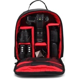 Resim Fototek Canon - Nikon Fotoğraf Makinesi Çift Askılı Sırt Çantası 